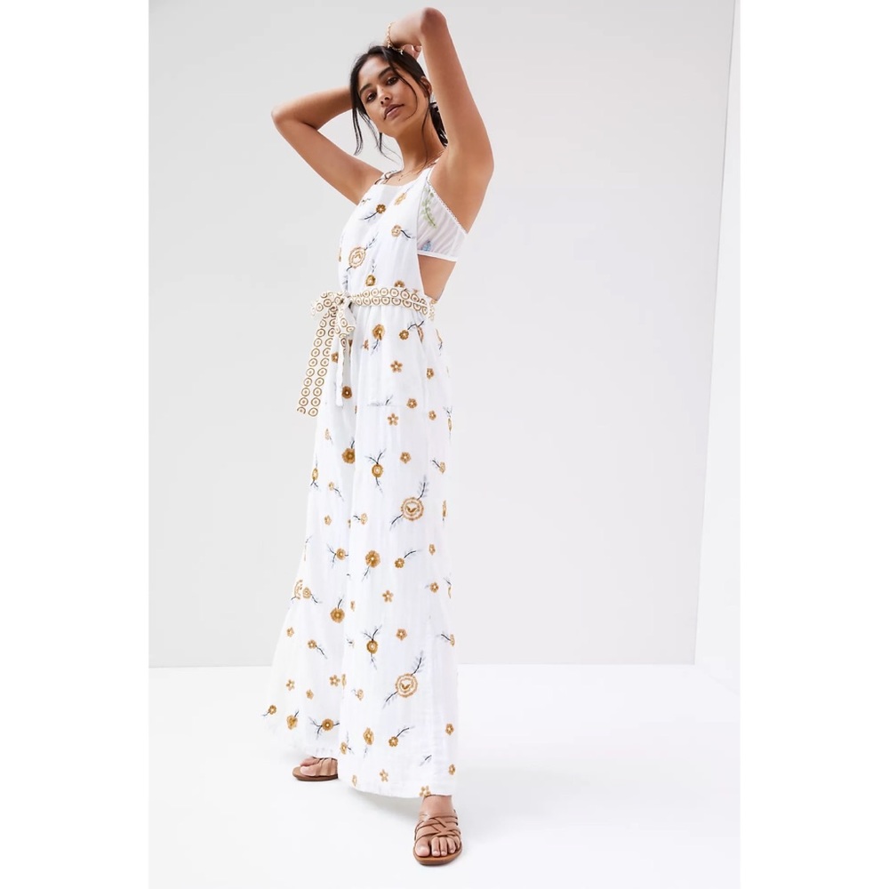 Anthropologie Wildflower Overalls